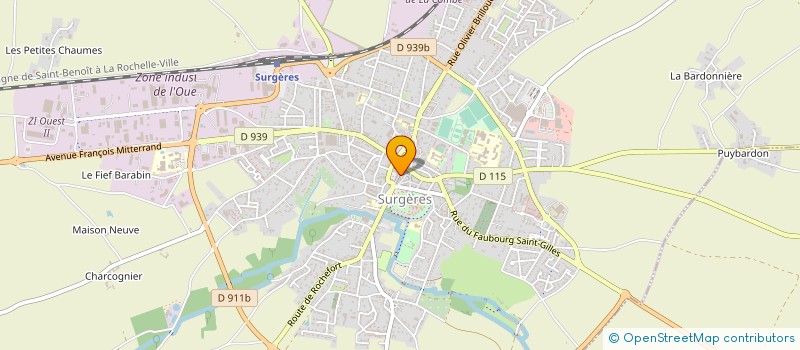 localisation de l'entreprise MONSIEUR PATRICK GALINAT  SURGERES