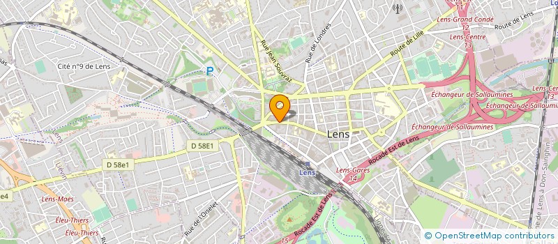 localisation de l'entreprise MONSIEUR PATRICK GALLAND  LENS