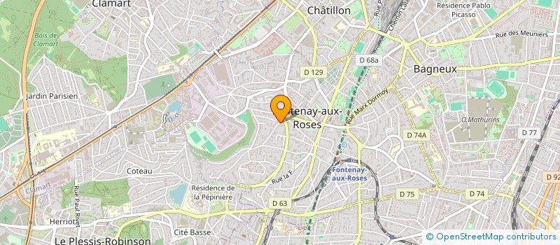 localisation de l'entreprise MONSIEUR PATRICK GALLET  FONTENAY-AUX-ROSES