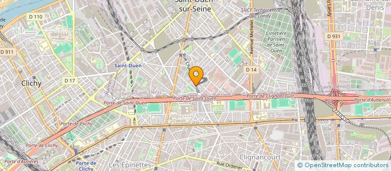 localisation de l'entreprise MONSIEUR PATRICK GAMBARELLI à SAINT-OUEN-SUR-SEINE