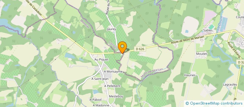 localisation de l'entreprise MONSIEUR PATRICK GARBAGE  CAZAUBON