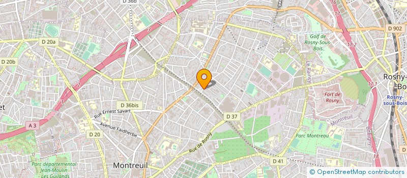 localisation de l'entreprise MONSIEUR PATRICK GARIN à MONTREUIL