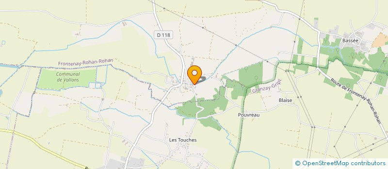 localisation de l'entreprise MONSIEUR PATRICK GARREAU  FRONTENAY-ROHAN-ROHAN