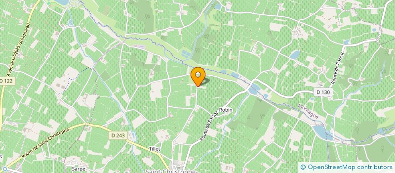 localisation de l'entreprise MONSIEUR PATRICK GARRIGUE  ST-CHRISTOPHE-DES-BARDES