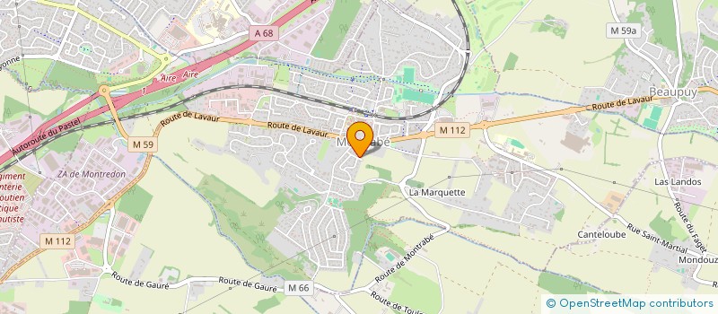 localisation de l'entreprise MONSIEUR PATRICK GARRIGUES  MONTRABE