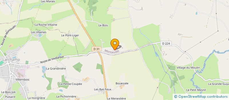 localisation de l'entreprise MONSIEUR PATRICK GASNIER  MONTAUDIN