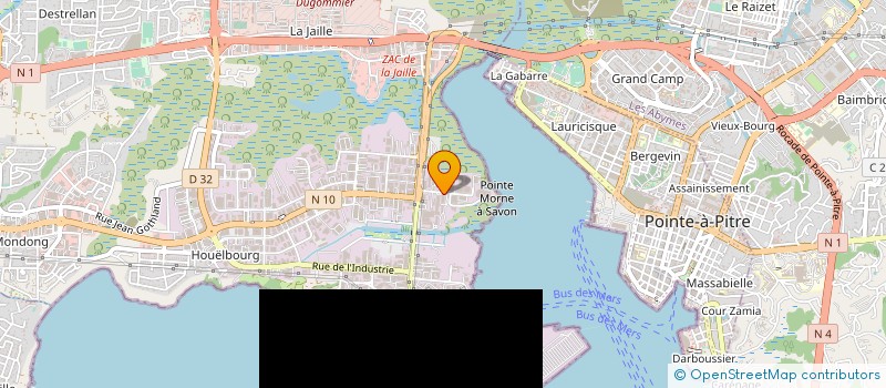 localisation de l'entreprise MONSIEUR PATRICK GASTON  BAIE-MAHAULT