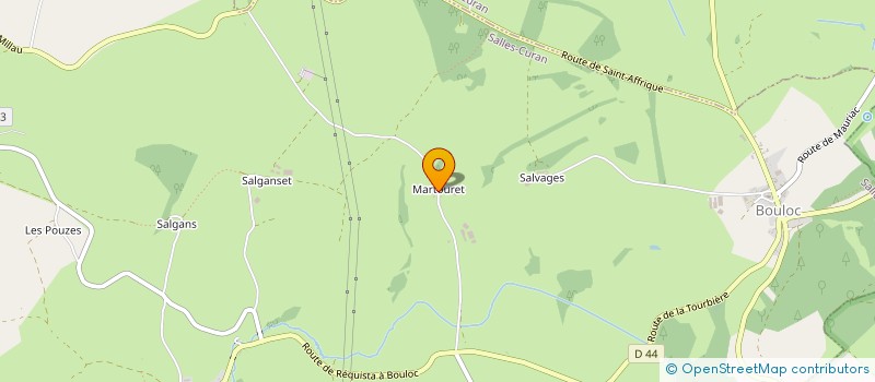 localisation de l'entreprise MONSIEUR PATRICK GAUBERT  SALLES-CURAN