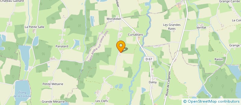 localisation de l'entreprise MONSIEUR PATRICK GAUDARD  SAINT-ANDRE-SUR-VIEUX-JONC