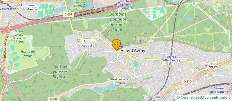 localisation de l'entreprise MONSIEUR PATRICK GAULIER  VILLE-D'AVRAY