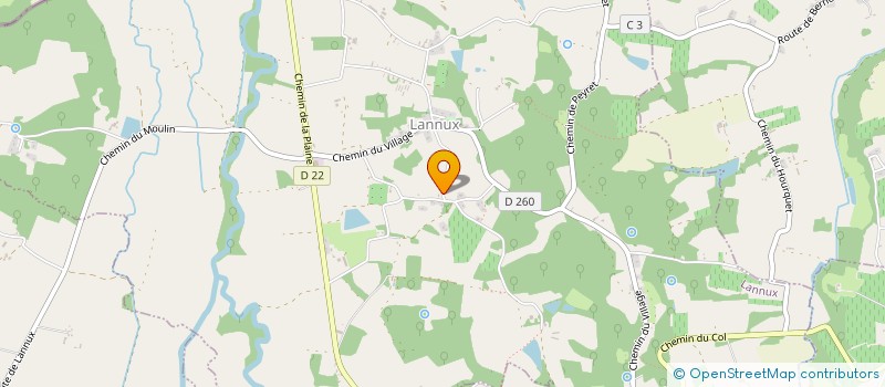 localisation de l'entreprise MONSIEUR PATRICK GAURAUD  LANNUX