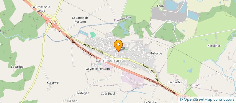 localisation de l'entreprise MONSIEUR PATRICK GAURIN à LA TRINITE-SURZUR