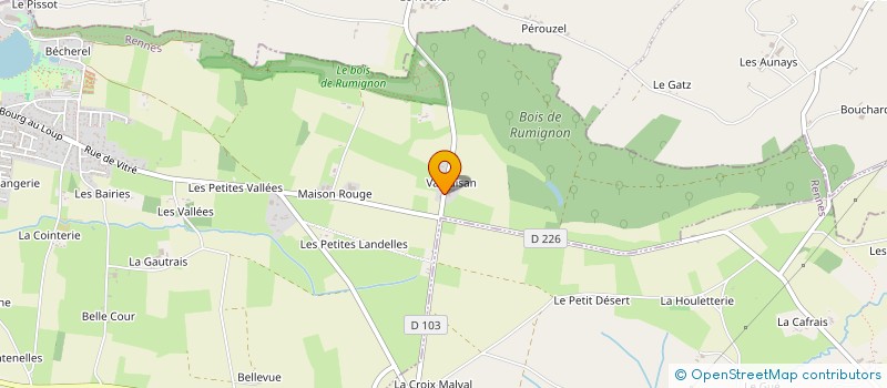 localisation de l'entreprise MONSIEUR PATRICK GAUTHIER  SAINT-AUBIN-DU-CORMIER