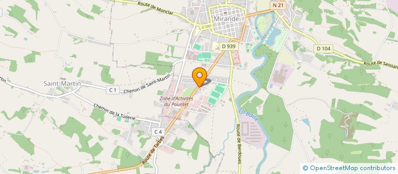 localisation de l'entreprise MONSIEUR PATRICK GEERAERT  MIRANDE