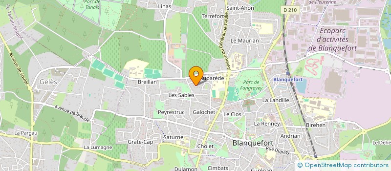 localisation de l'entreprise MONSIEUR PATRICK GELEZ à BLANQUEFORT