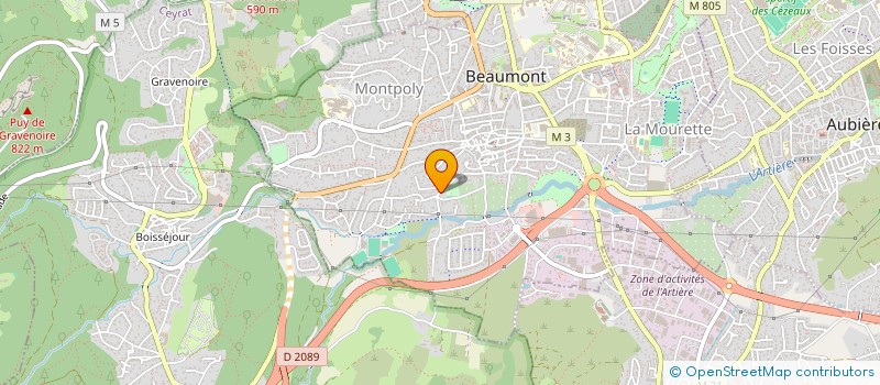 localisation de l'entreprise MONSIEUR PATRICK GENEIX  BEAUMONT