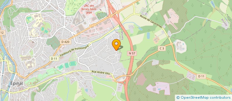 localisation de l'entreprise MONSIEUR PATRICK GENTY à EPINAL