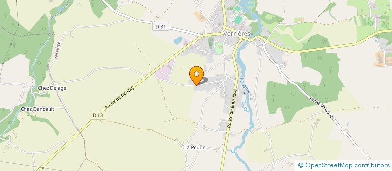 localisation de l'entreprise MONSIEUR PATRICK GENTY  VERRIERES