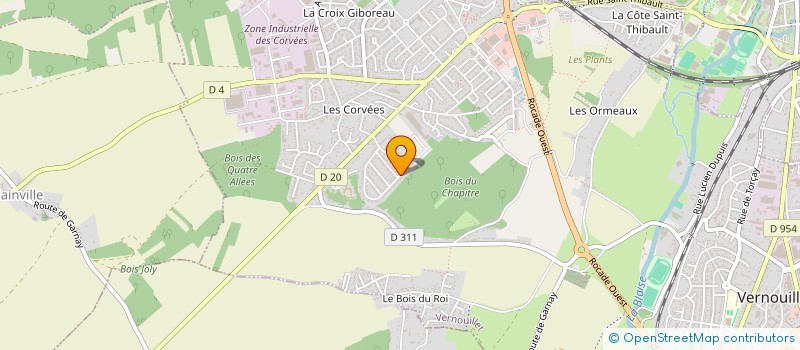 localisation de l'entreprise MONSIEUR PATRICK GEOFFROY  VERNOUILLET