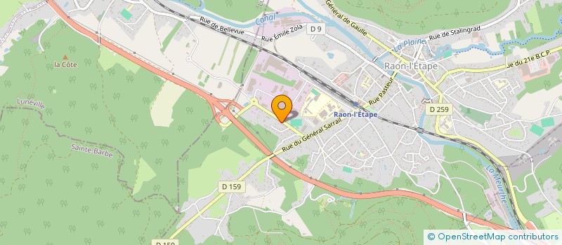 localisation de l'entreprise MONSIEUR PATRICK GEORGE  RAON-L'ETAPE