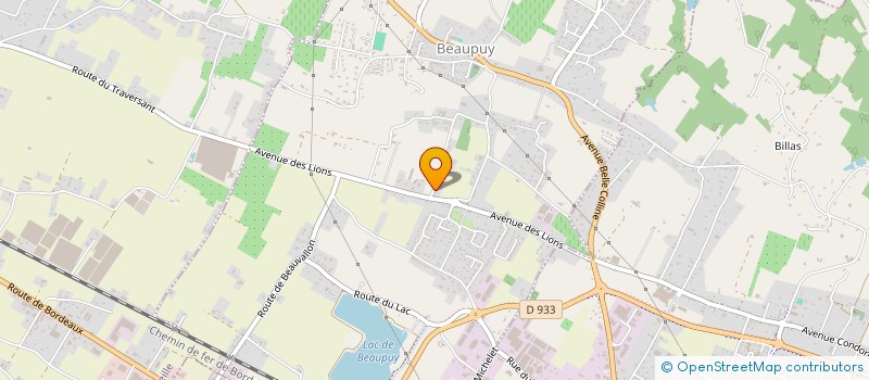 localisation de l'entreprise MONSIEUR PATRICK GERARD  BEAUPUY