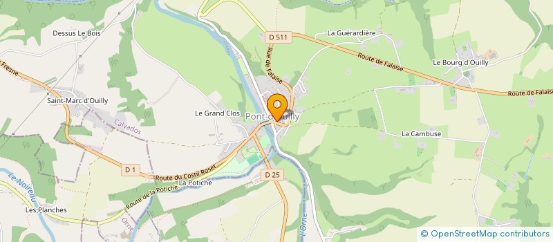 localisation de l'entreprise MONSIEUR PATRICK GERARDIN  PONT-D'OUILLY