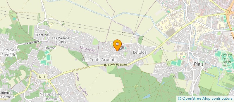 localisation de l'entreprise MONSIEUR PATRICK GERAULT  PLAISIR