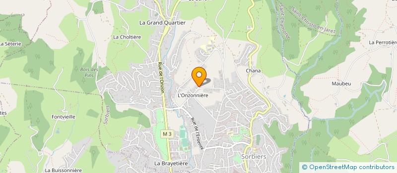 localisation de l'entreprise MONSIEUR PATRICK GERIN à SORBIERS