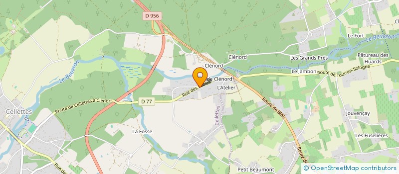 localisation de l'entreprise MONSIEUR PATRICK GERMAIN à CELLETTES