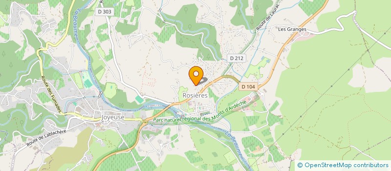 localisation de l'entreprise MONSIEUR PATRICK GERMANAUD  ROSIERES