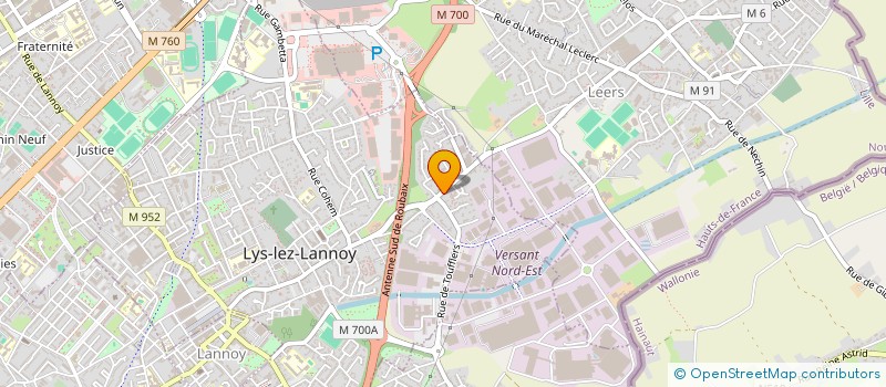 localisation de l'entreprise MONSIEUR PATRICK GEVAERT  LYS-LEZ-LANNOY