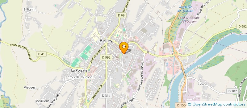 localisation de l'entreprise MONSIEUR PATRICK GHANEM  BELLEY