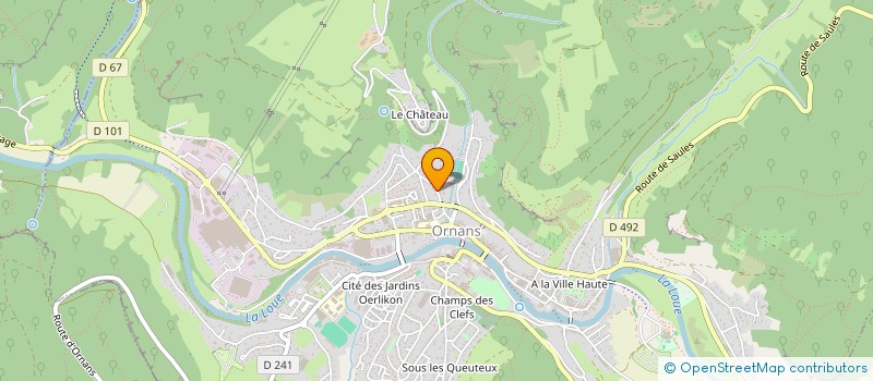 localisation de l'entreprise MONSIEUR PATRICK GIGON à ORNANS