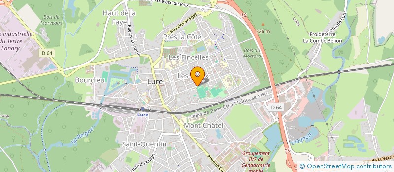 localisation de l'entreprise MONSIEUR PATRICK GIGON  LURE