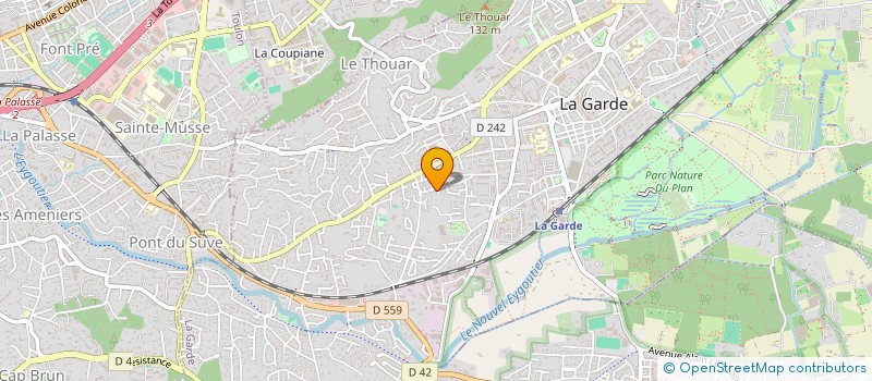 localisation de l'entreprise MONSIEUR PATRICK GINOUVES  LA GARDE