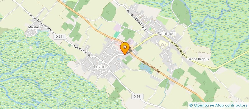 localisation de l'entreprise MONSIEUR PATRICK GIRARD  SAINT-JUST-LUZAC