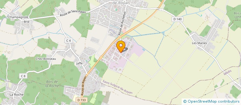 localisation de l'entreprise MONSIEUR PATRICK GIRAUD à SAINT-SULPICE-DE-ROYAN