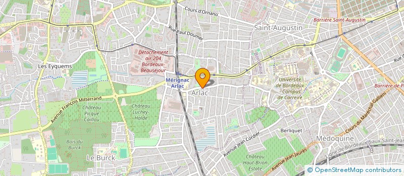 localisation de l'entreprise MONSIEUR PATRICK GIRAUD  MERIGNAC