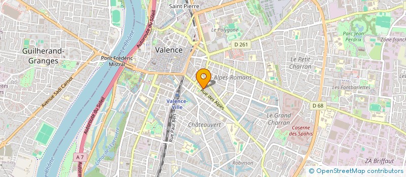 localisation de l'entreprise MONSIEUR PATRICK GIRAULT  VALENCE