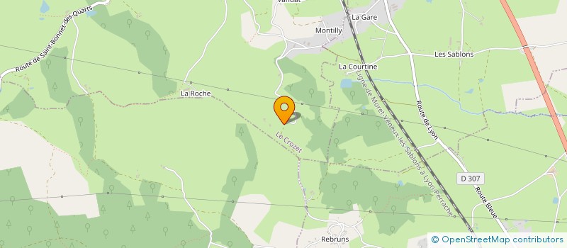 localisation de l'entreprise MONSIEUR PATRICK GIRBAS  PACAUDIERE (LA)