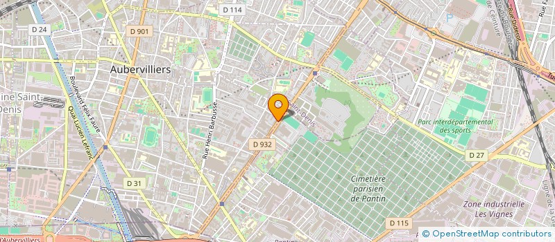 localisation de l'entreprise MONSIEUR PATRICK GIROULT à AUBERVILLIERS