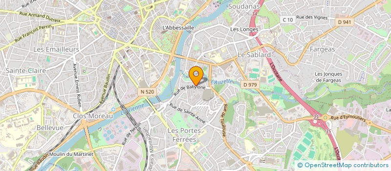 localisation de l'entreprise MONSIEUR PATRICK GLANDUS à LIMOGES