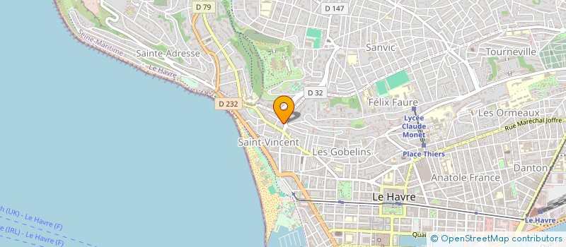 localisation de l'entreprise MONSIEUR PATRICK GLAUDE à LE HAVRE