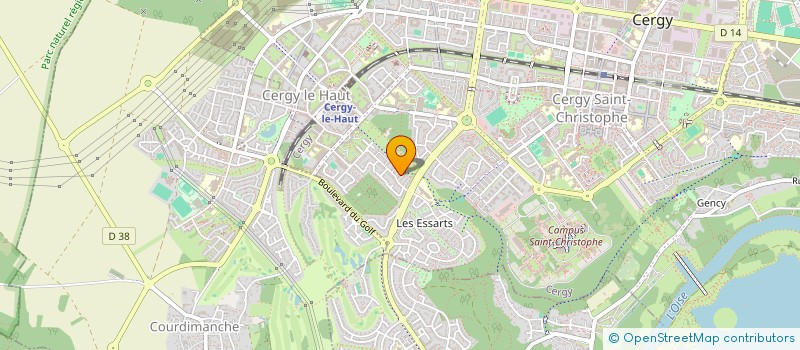 localisation de l'entreprise MONSIEUR PATRICK GLEMAS  CERGY