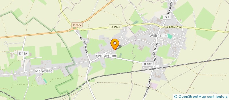 localisation de l'entreprise MONSIEUR PATRICK GLORIEUX  YZENGREMER