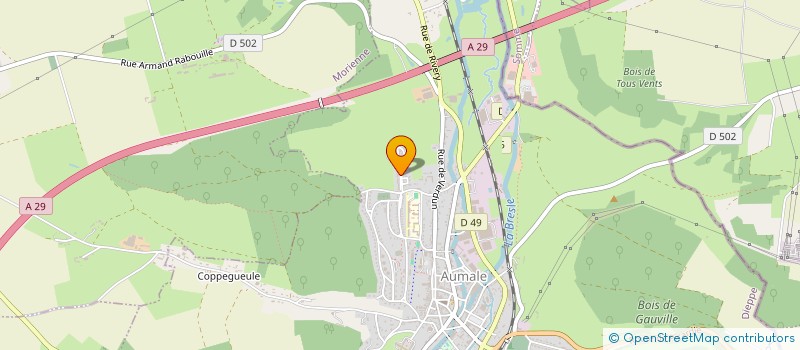 localisation de l'entreprise MONSIEUR PATRICK GODALIER à AUMALE