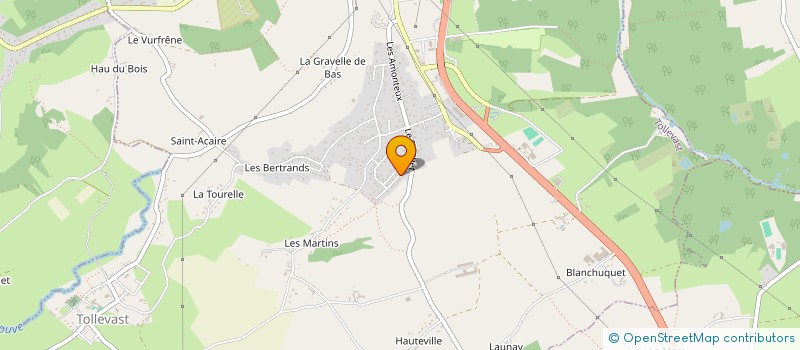 localisation de l'entreprise MONSIEUR PATRICK GODEFROY  TOLLEVAST