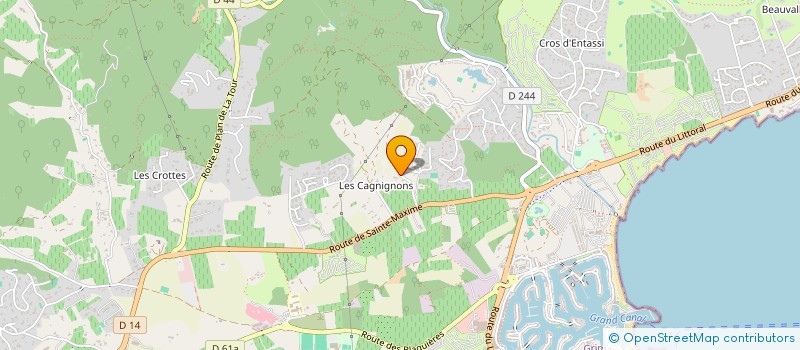 localisation de l'entreprise MONSIEUR PATRICK GOGLIO  GRIMAUD