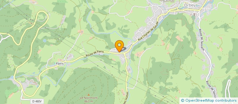 localisation de l'entreprise MONSIEUR PATRICK GONTIER  ORBEY