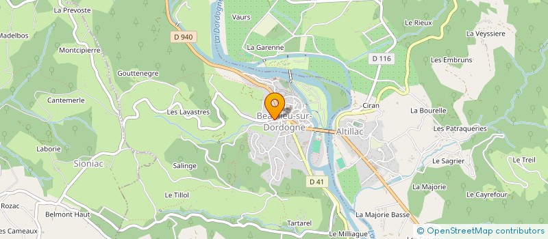 localisation de l'entreprise MONSIEUR PATRICK GOSSART  BEAULIEU-SUR-DORDOGNE